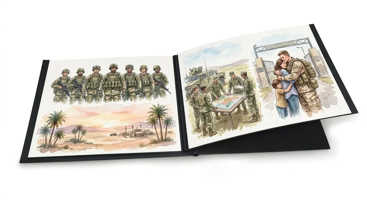 אלבום הדבקה כריכה קשה + 12 הדפסות 15x20 ס"מ (לרוחב) - אלבום תמונות מודפס