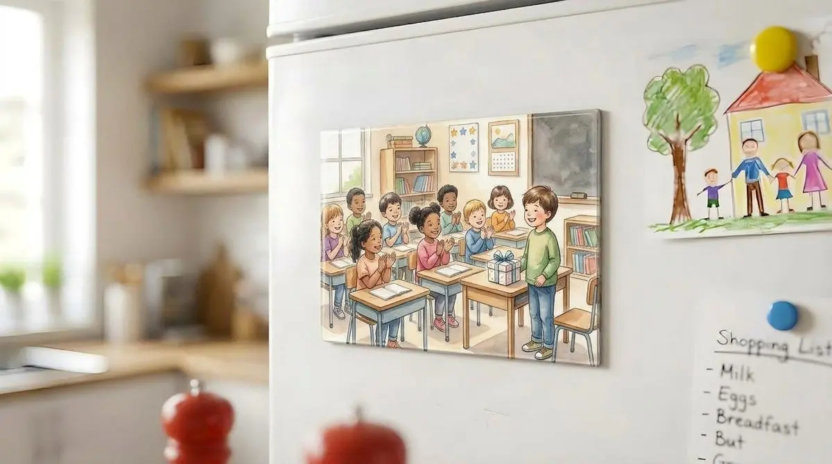 מגנט תמונה 10x15 ס"מ - מגנט מתמונה אישית למקרר
