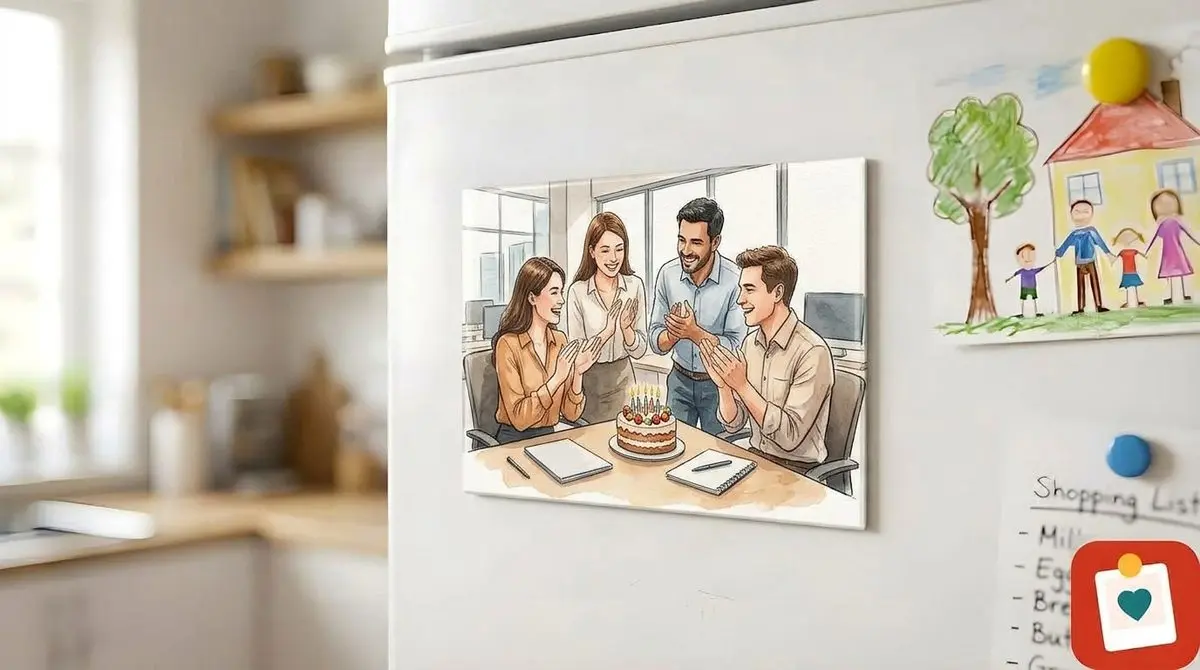 מגנט תמונה 10x15 ס"מ - מגנט מתמונה אישית למקרר