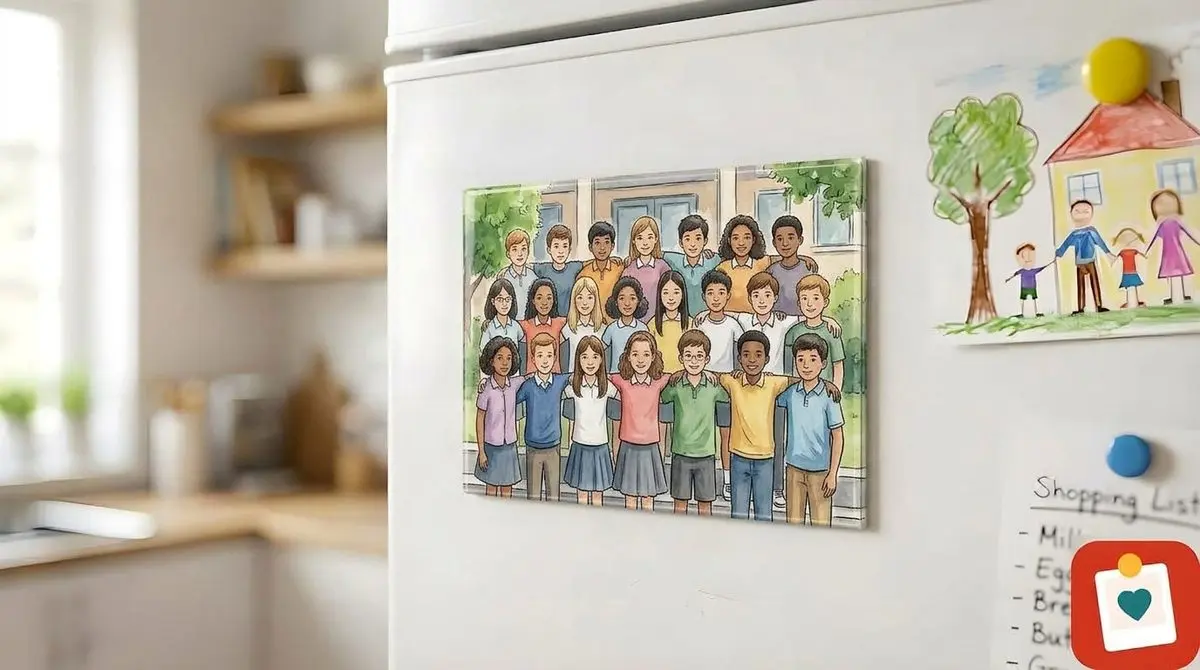 מגנט תמונה 10x15 ס"מ - מגנט מתמונה אישית למקרר