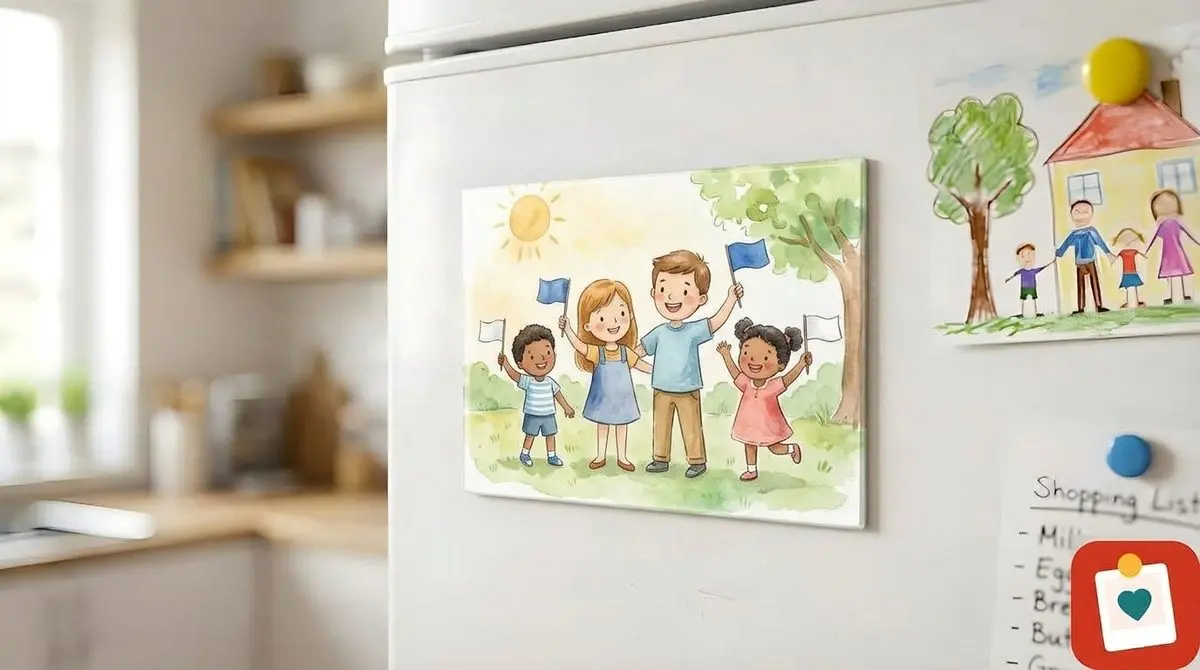 מגנט תמונה 10x15 ס"מ - מגנט מתמונה אישית למקרר