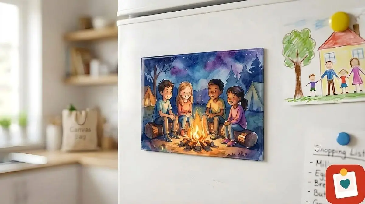 מגנט תמונה 10x15 ס"מ - מגנט מתמונה אישית למקרר