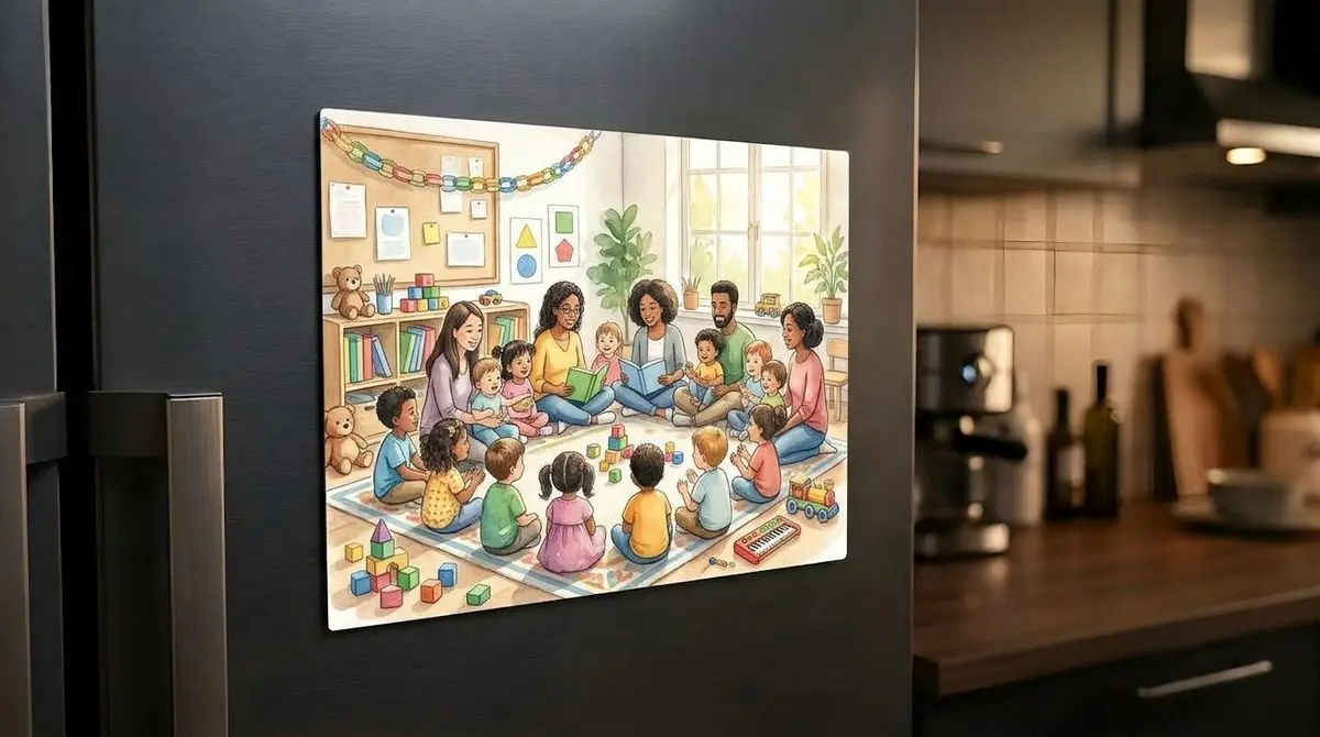 מגנט תמונה 15x20 ס"מ - מגנט מתמונה אישית למקרר