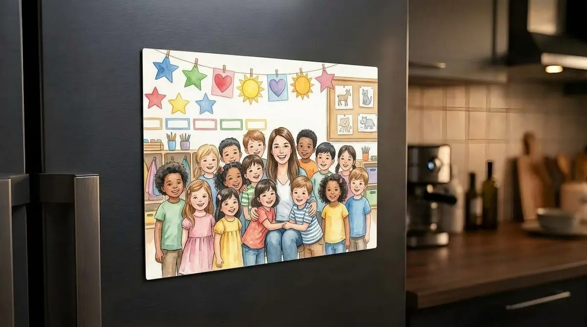 מגנט תמונה 15x20 ס"מ - מגנט מתמונה אישית למקרר