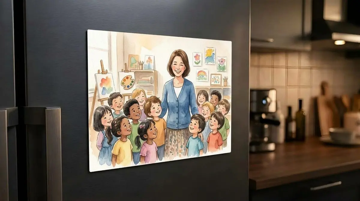 מגנט תמונה 15x20 ס"מ - מגנט מתמונה אישית למקרר