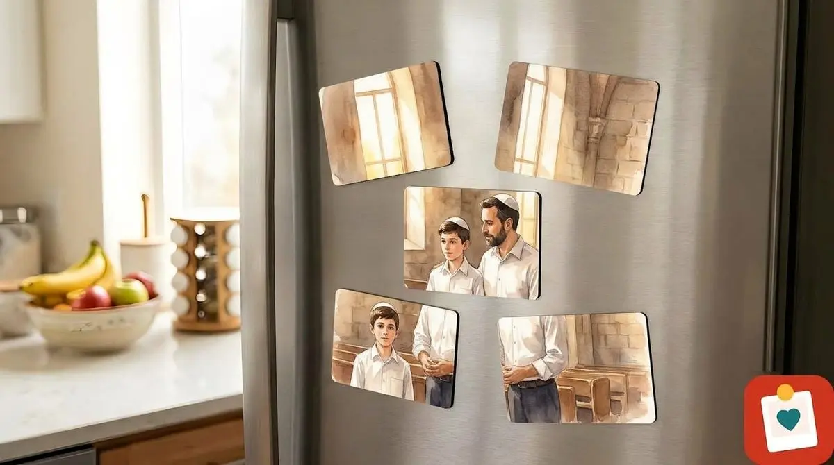 מגנט תמונה 7.5x10 ס"מ - מגנט מתמונה אישית למקרר
