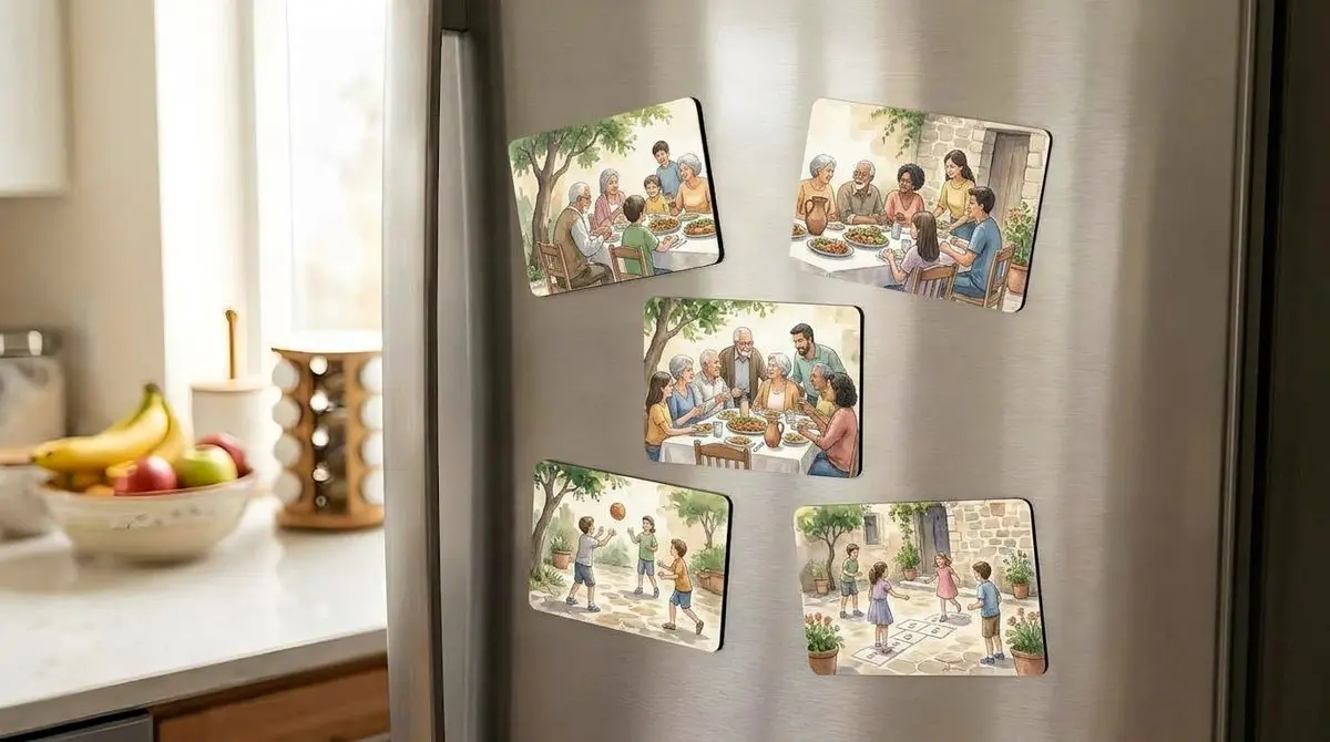 מגנט תמונה 7.5x10 ס"מ - מגנט מתמונה אישית למקרר