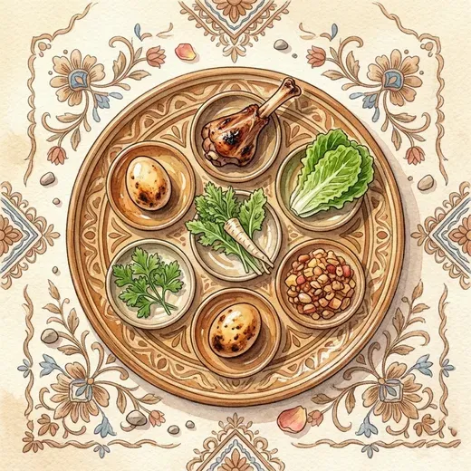 איור בסגנון אקוורל - לפסח