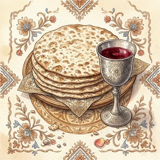 איור בסגנון אקוורל - לפסח