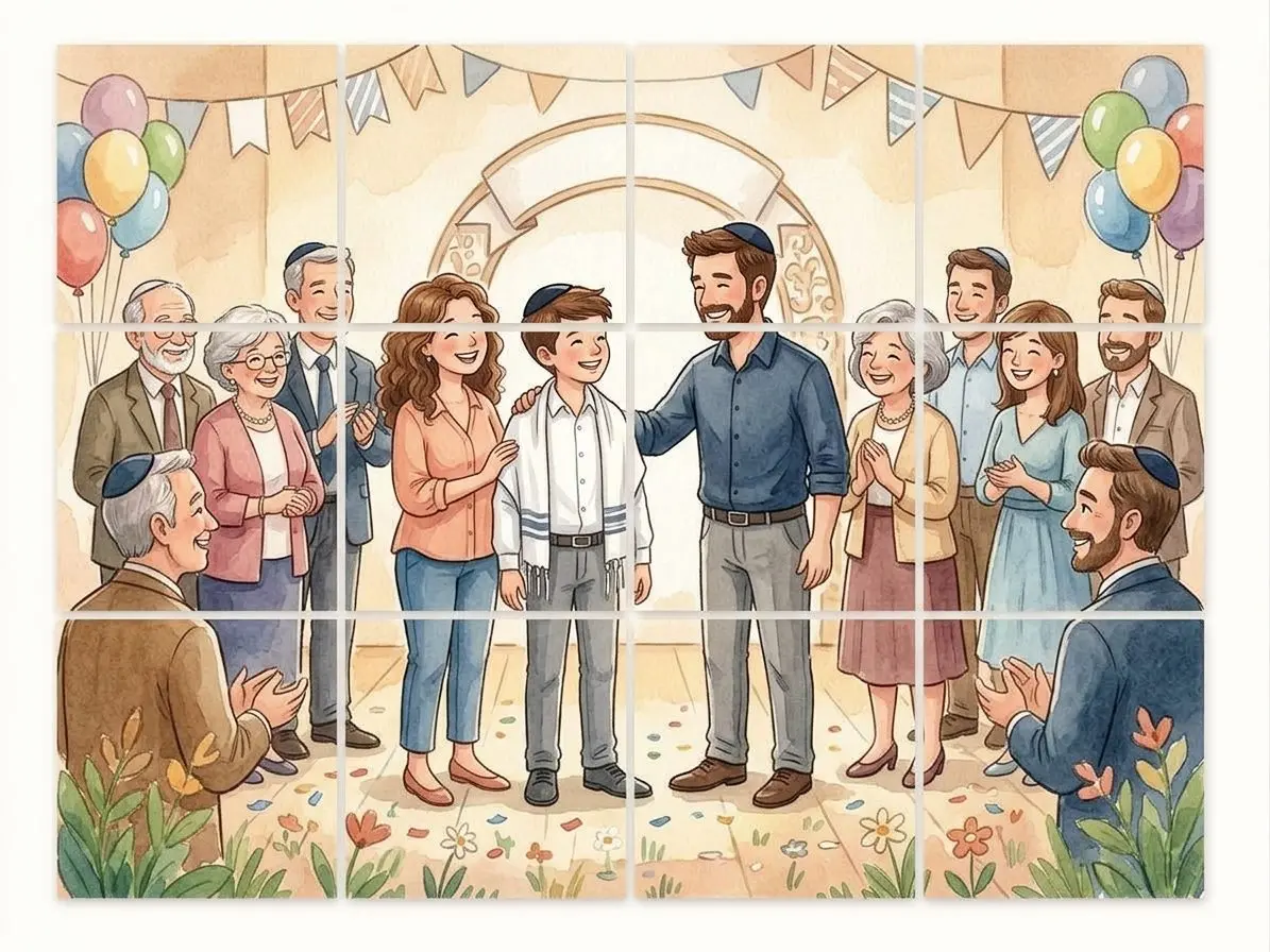 פאזל מגנט מהתמונה שלכם, 20x15 ס"מ, 12 חלקים - מגנט מתמונה אישית למקרר