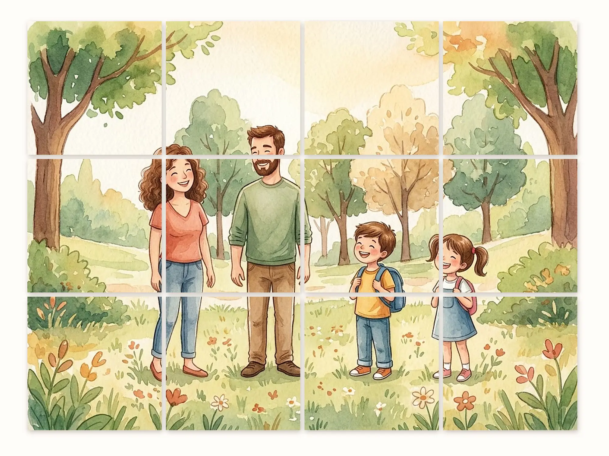 פאזל מגנט מהתמונה שלכם, 20x15 ס"מ, 12 חלקים - מגנט מתמונה אישית למקרר