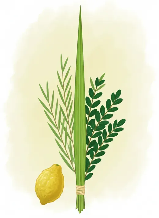 איור בסגנון אקוורל - לראש השנה ולחגים