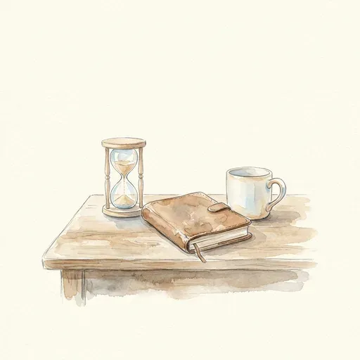 איור בסגנון אקוורל - לשנות ותק בעבודה